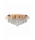 Hanna 6 Light Ceiling Semi Flush Light Gold with Crystals G9_Off