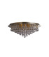 Hanna 8 Light Ceiling Semi Flush Light Gold with Crystals G9_Off