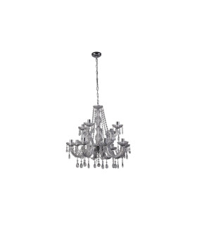 Marie Therese Crystal Chandelier 12 Light Chrome Finish E14_Off