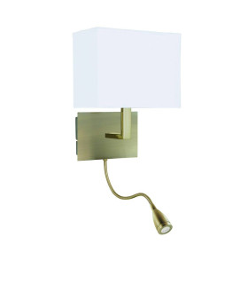 1 Light Flexible Indoor Wall Light Antique Brass E27_Main