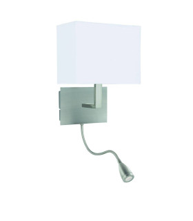 Dual Flexi Arm 1 Light Indoor Wall Light Satin Silver E27_Main