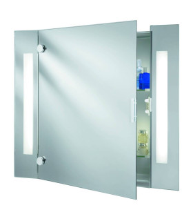 Illuminated Bathroom Mirror Cabinet with Shaver Socket IP44_Main