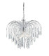 Waterfall 5 Light Crystal Chandelier Chrome Finish E14_Main