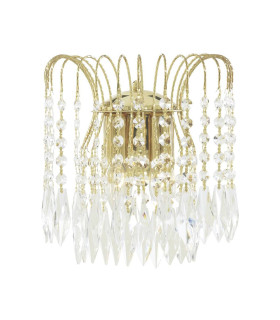 Waterfall Indoor Wall 2 Light Gold with Crystals E14_Main