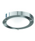 1 Light Bathroom Flush Ceiling Light Chrome Round with Domed Glass Diffuser IP44 E27_Main