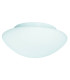 1 Light Bathroom Flush Ceiling Light Round White with Opal Glass IP44 E27_Main