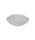 1 Light Bathroom Flush Ceiling Light Round White with Opal Glass IP44 E27_Off