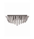 Hanna 6 Light Square Ceiling Semi Flush Light Chrome Crystal Glass G9_Off