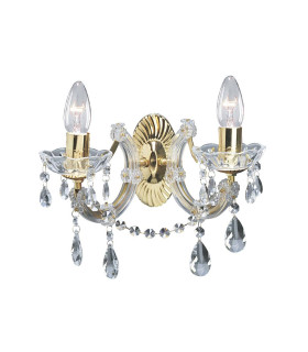 Marie Therese Indoor Candle Wall 2 Light Polished Brass E14_Main