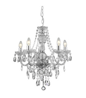 Marie Therese 5 Light Chandelier Chrome Finish_Main