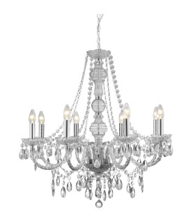 Marie Therese 8 Light Chandelier Chrome Finish_Main