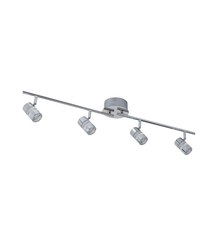 Bubbles LED 4 Light Adjustable Bathroom Ceiling Spotlight Bar Chrome Bubble Effect IP44_Off