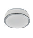 Discs Bathroom Flush 2 Light Ceiling Satin Silver IP44 E27_Off