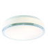 Discs Bathroom Flush 2 Light Ceiling Chrome Opal IP44 E27_Main