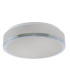 Discs Bathroom Flush 2 Light Ceiling Chrome Opal IP44 E27_Off