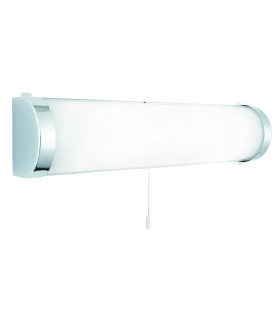 Poplar Bathroom Over Mirror 2 Light Chrome with White Glass Diffuser IP44 E14_Main