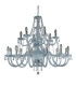 Hale 18 Light Crystal Chandelier Chrome Finish E14_Off