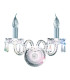 Hale Indoor Candle Wall 2 Light Chrome with Crystals E14_Main