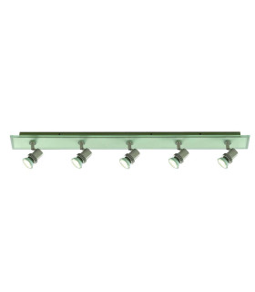 Top Hat 5 Light Adjustable Ceiling Spotlight Satin Silver GU10_Main