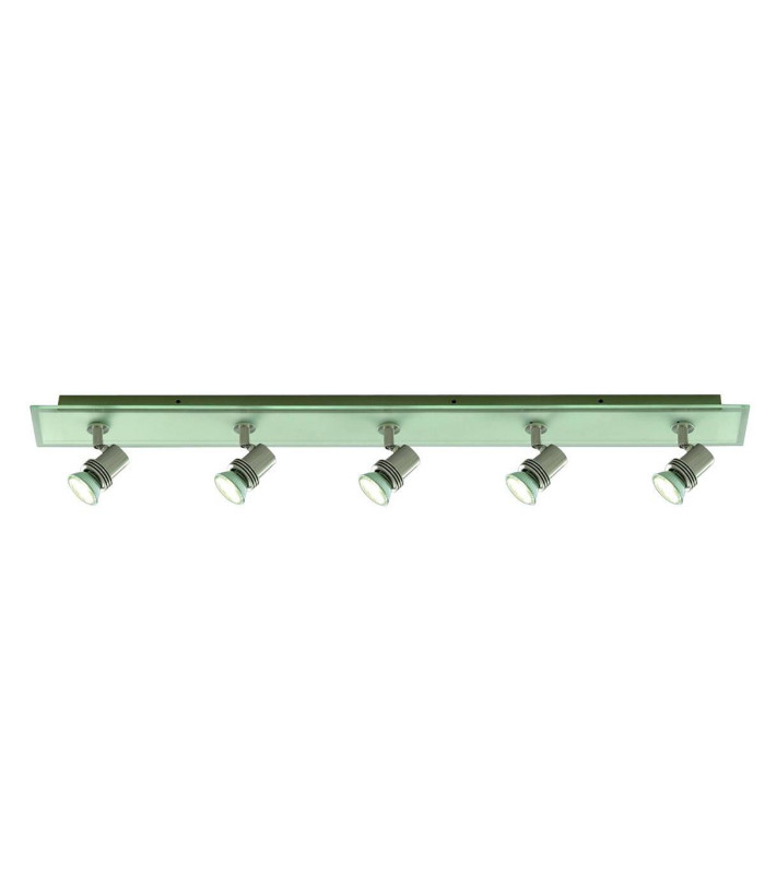 Top Hat 5 Light Adjustable Ceiling Spotlight Satin Silver GU10_Main