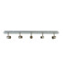 Top Hat 5 Light Adjustable Ceiling Spotlight Satin Silver GU10_Off