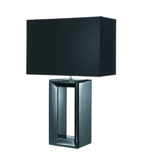 Table Lamp Black Mirror with Shade E27_Main