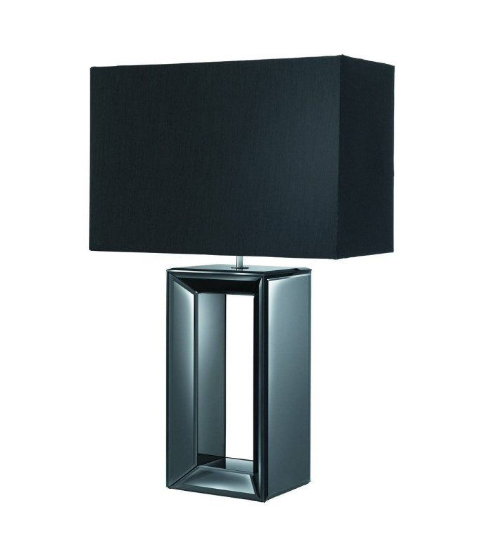 Table Lamp Black Mirror with Shade E27_Main