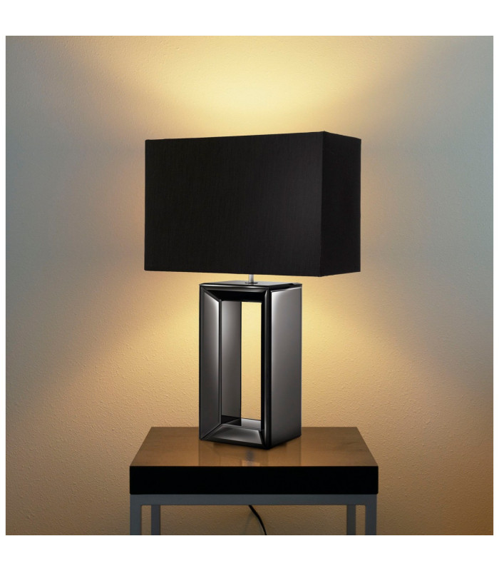 Table Lamp Black Mirror with Shade E27_Room