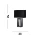 Table Lamp Black Mirror with Shade E27_Line