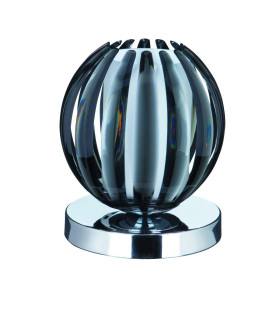 Claw 1 Light Table Touch Lamp Chrome Smoked Acrylic with Frosted Glass G9_Main