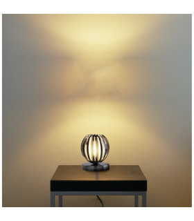 Claw 1 Light Table Touch Lamp Chrome Smoked Acrylic with Frosted Glass G9_Room