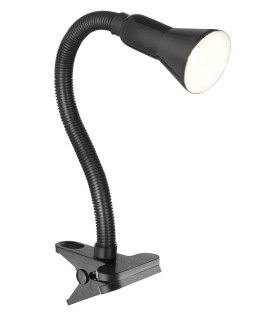 Desk Partners 1 Light Task Table Clip On Lamp Black E14_Main