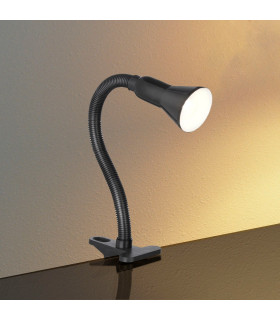 Desk Partners 1 Light Task Table Clip On Lamp Black E14_Room