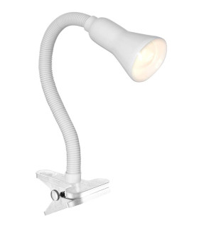 Desk Partners 1 Light Clip On Lamp White E14_Main