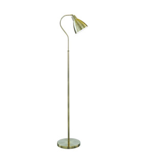 Adjustable Floor 1 Light Adjustable Floor Lamp Antique Brass E27_Main