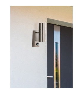 Dual Outdoor Up Down Wall 2 Light Cast Aluminium with Motion Sensor IP44 GU10_Room