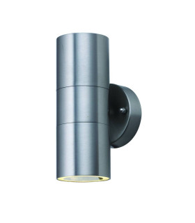 Dual Outdoor Up Down Wall 2 Light Cast Aluminium IP44 GU10_Main