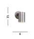 LED 1 Light Outdoor Light Cast Aluminium IP44_Line