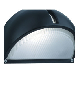 1 Light Outdoor Garden Aluminium Wall Light Black IP44 E27_Off