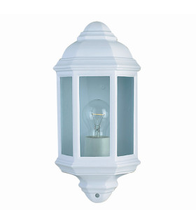 1 Light Outdoor Flush Lantern Light White IP44 E27_Off