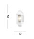 1 Light Outdoor Flush Lantern Light White IP44 E27_Line