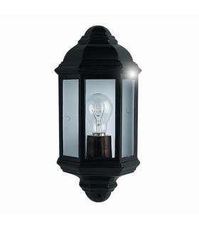 1 Light Outdoor Flush Lantern Light Black IP44 E27_Off