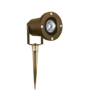 1 Light Outdoor Aluminium Spike Light Black IP44 GU10_Off