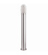 Louvre 1 Light Outdoor Bollard Light Stainless Steel with Polycarbonate Diffuser IP44 E27_Off