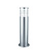 Louvre 1 Light Outdoor Bollard Light Satin Silver IP44 E27_Main