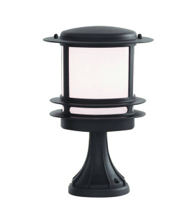 Stroud Black Outdoor Pedestal Light E27_Main