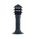 1 Light Outdoor Pedestal Bollard Light Black IP44 E27_Main