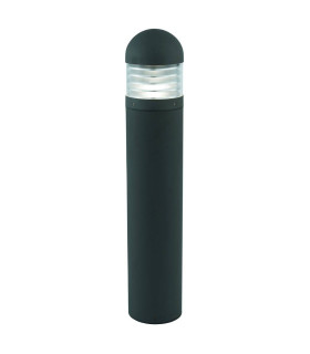 Bronx 1 Light Outdoor Bollard Light Black with Polycarbonate Diffuser IP65 E27_Main