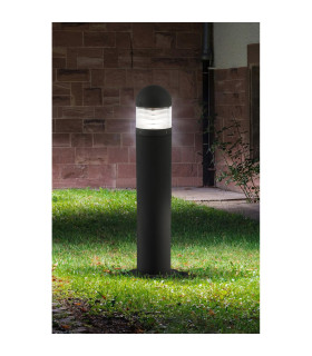 Bronx 1 Light Outdoor Bollard Light Black with Polycarbonate Diffuser IP65 E27_Room