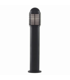 1 Light Outdoor Aluminium Bollard Light Black IP44 E27_Off
